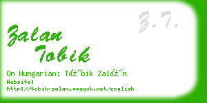 zalan tobik business card